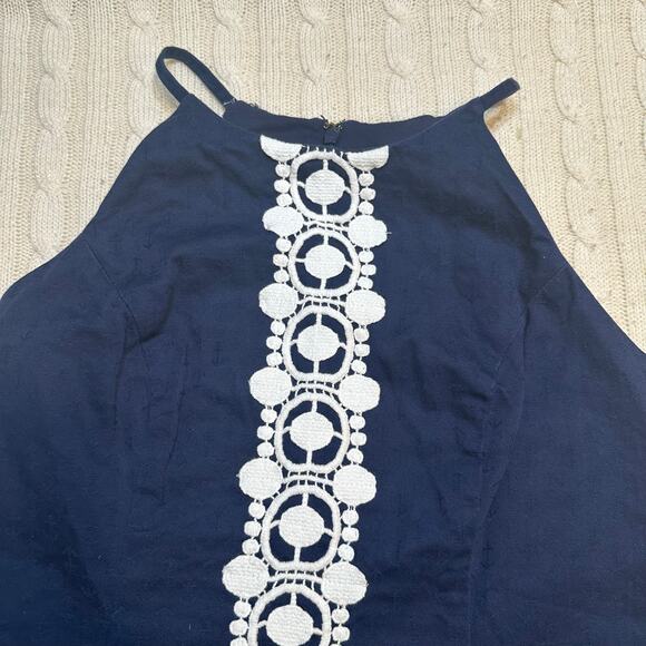 Lilly Pulitzer Navy Blue Top sz 6 - Picture 9 of 9